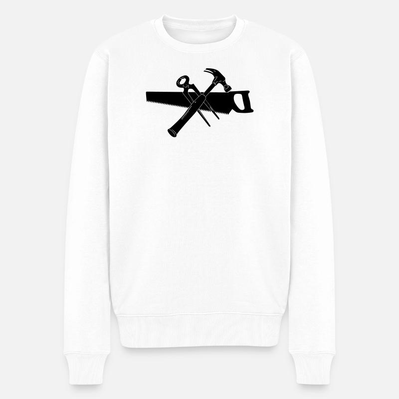 Charpentier 07 - Pull Premium bio Homme - blanc