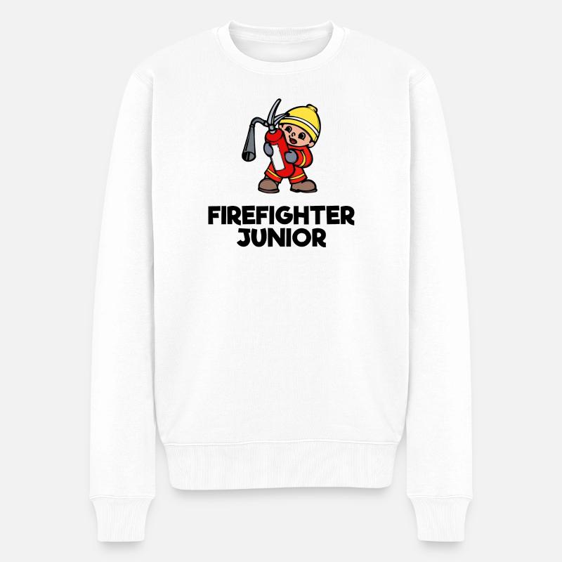 Déclaration de sauveteur des pompiers volontaires - Pull Premium bio Homme - blanc