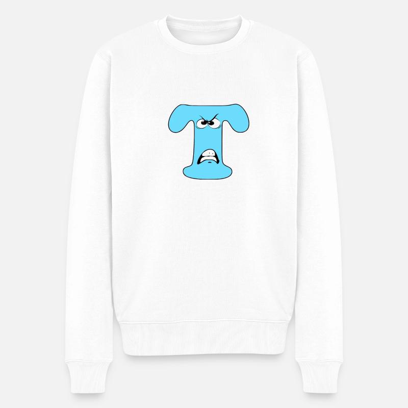 T - Männer Premium Bio Pullover - Weiß