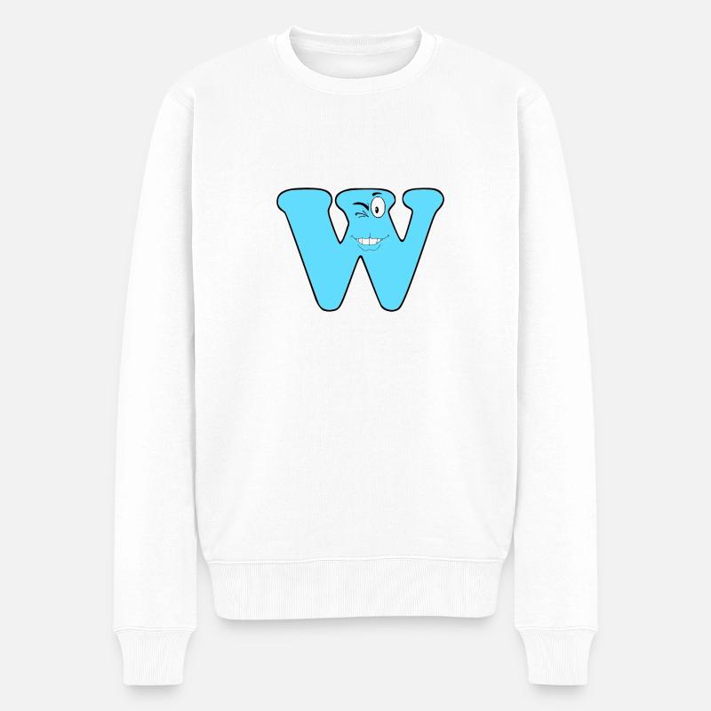 W - Pull Premium bio Homme - blanc