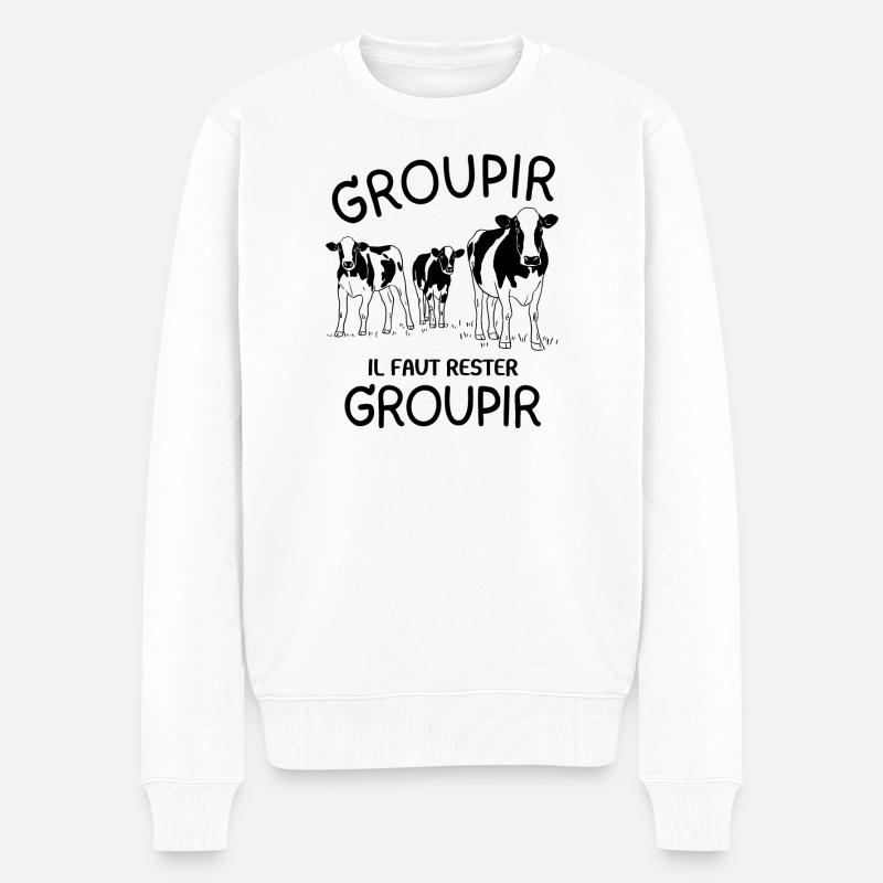 septième compagnie, 7ème compagnie, Chaudard - Pull Premium bio Homme - blanc