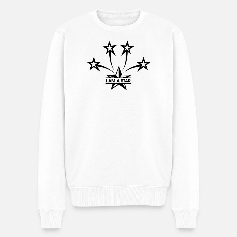 Je suis une star - Pull Premium bio Homme - blanc
