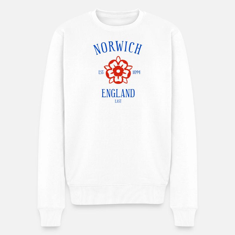 NORWICH Angleterre - Pull Premium bio Homme - blanc