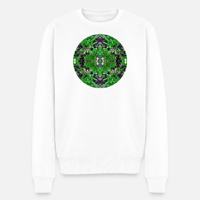 Nature Mandala Spring à Dennenlohe - Pull Premium bio Homme - blanc