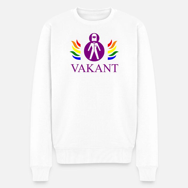 Vakant / Vacant - Pull Premium bio Homme - blanc