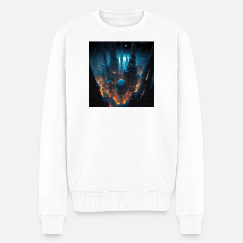 Megalopolis Alien 01 - Pull Premium bio Homme - blanc