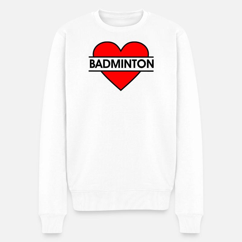 Badminton 35 - Pull Premium bio Homme - blanc