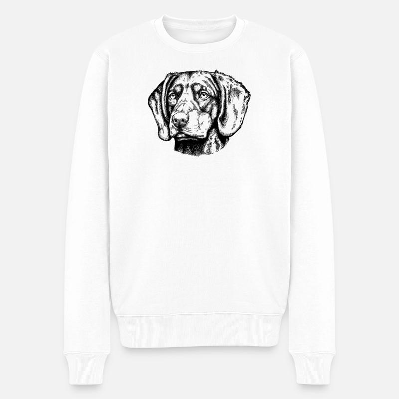 Brandelbracke Portrait - Männer Premium Bio Pullover - Weiß
