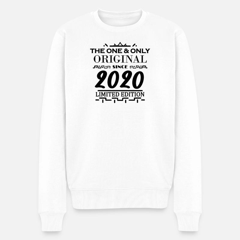 2020 - Baujahr 2020 - Männer Premium Bio Pullover - Weiß