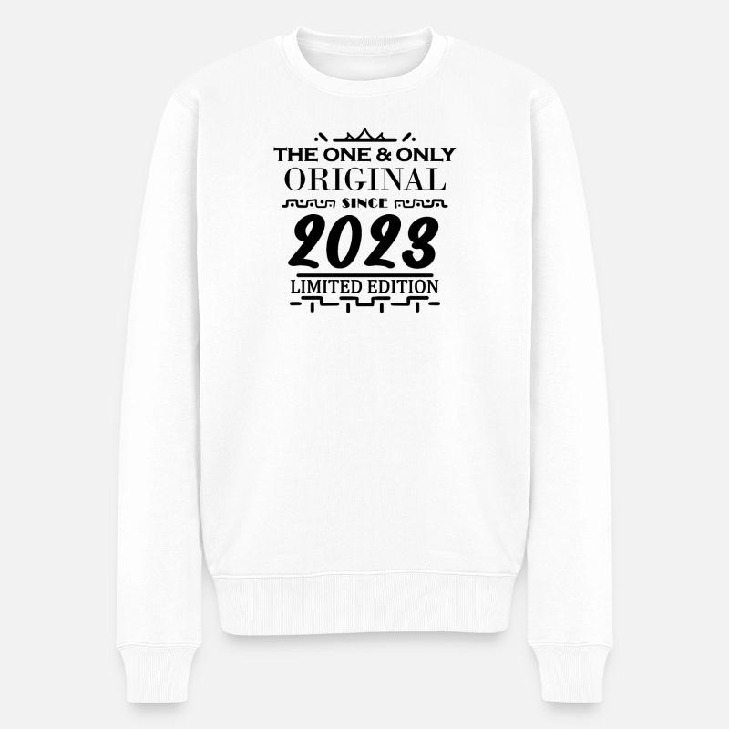 2023 - Année de construction 2023 - Pull Premium bio Homme - blanc