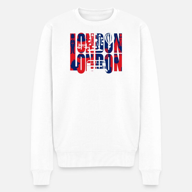 LONDON - Pull Premium bio Homme - blanc