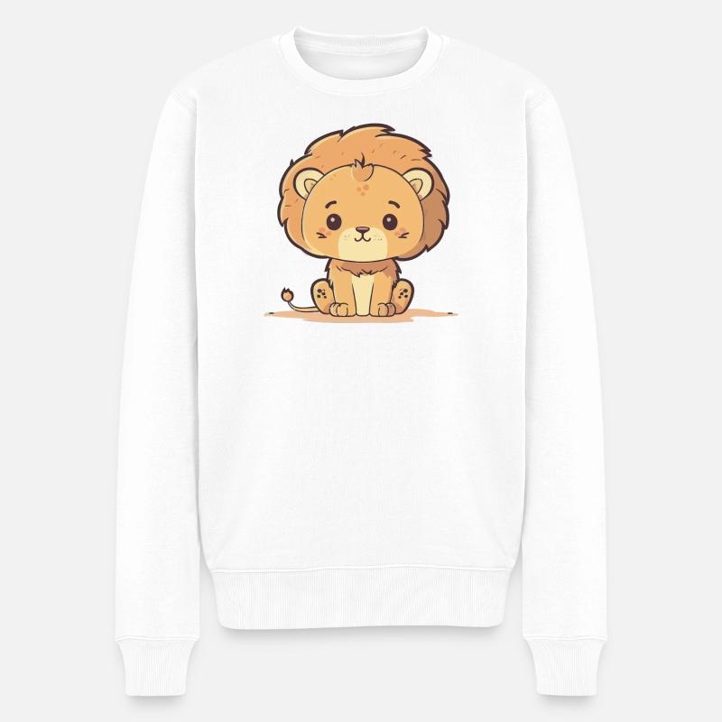 Lionceau - Pull Premium bio Homme - blanc