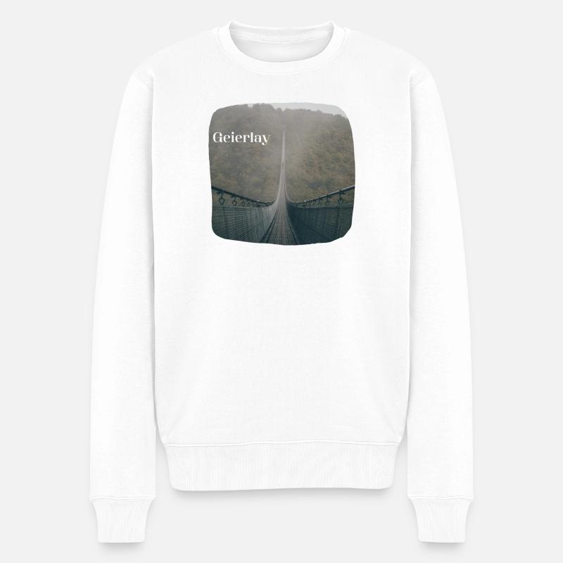 Geierlay - Männer Premium Bio Pullover - Weiß