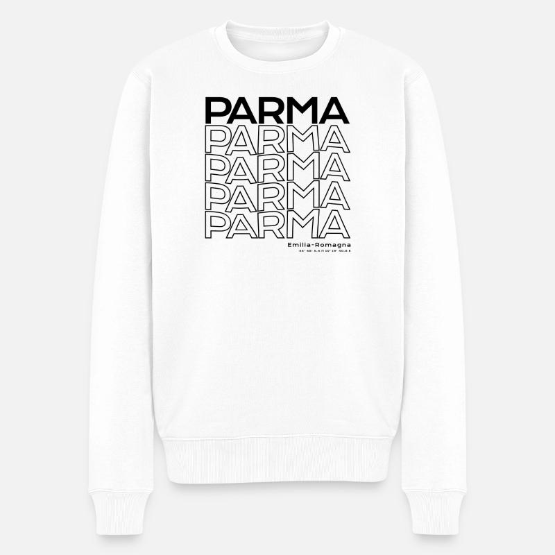 Parma Emilia-Romagna Italien - Männer Premium Bio Pullover - Weiß