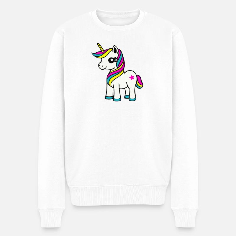 Licorne - Pull Premium bio Homme - blanc