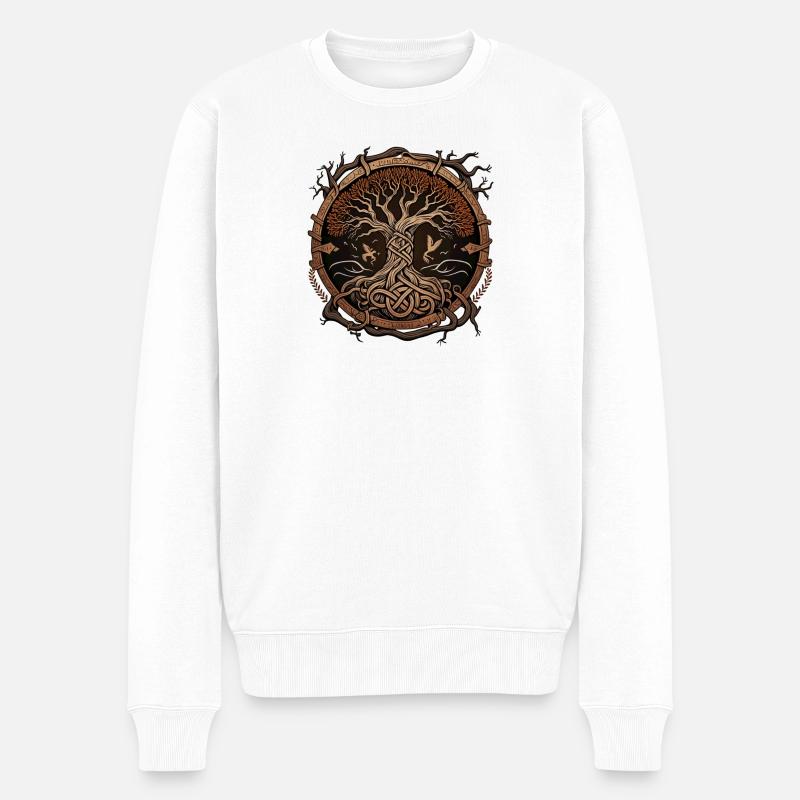 Yggdrasil - Pull Premium bio Homme - blanc