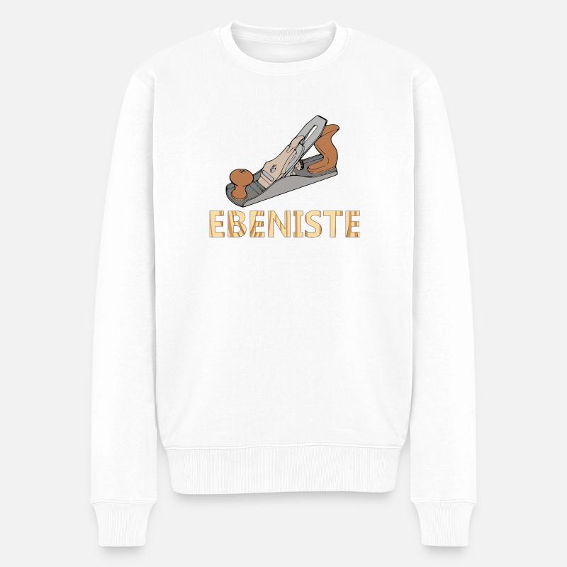 Ebeniste - Pull Premium bio Homme - blanc