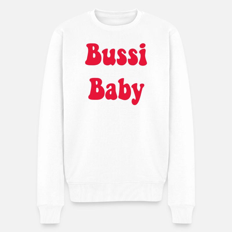 Bussy Baby - Männer Premium Bio Pullover - Weiß