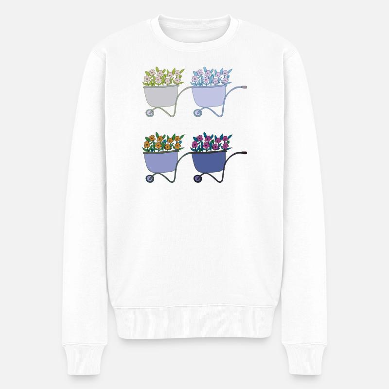 Brouettes 4 fois - Pull Premium bio Homme - blanc