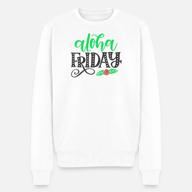 Aloha Vendredi - Pull Premium bio Homme - blanc