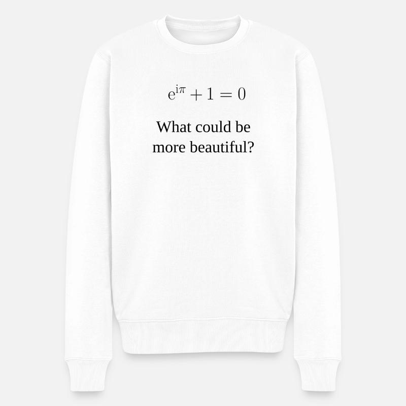 Euler-Formel - Männer Premium Bio Pullover - Weiß
