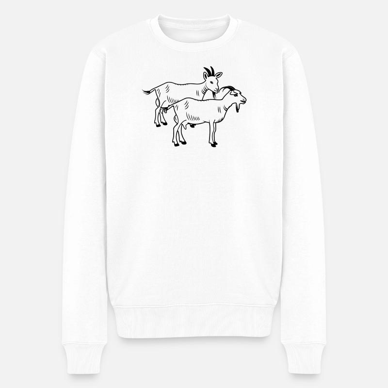 Kinder Zweiteiler - Männer Premium Bio Pullover - Weiß