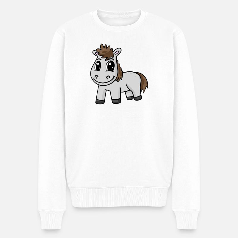 Cheval - Pull Premium bio Homme - blanc