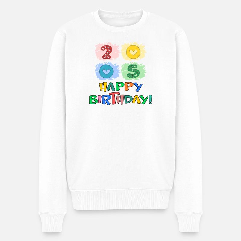 Anniversaire 2005 - Pull Premium bio Homme - blanc