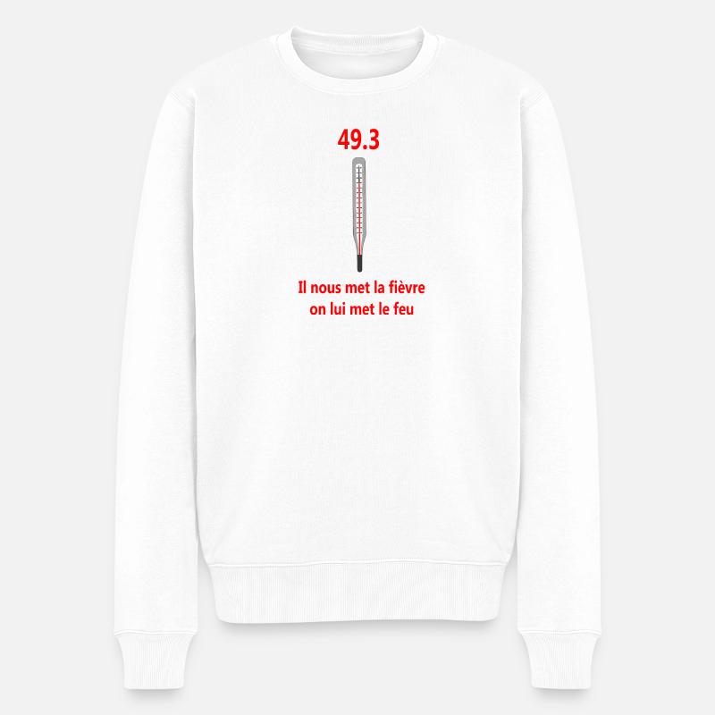 49.3 - Pull Premium bio Homme - blanc