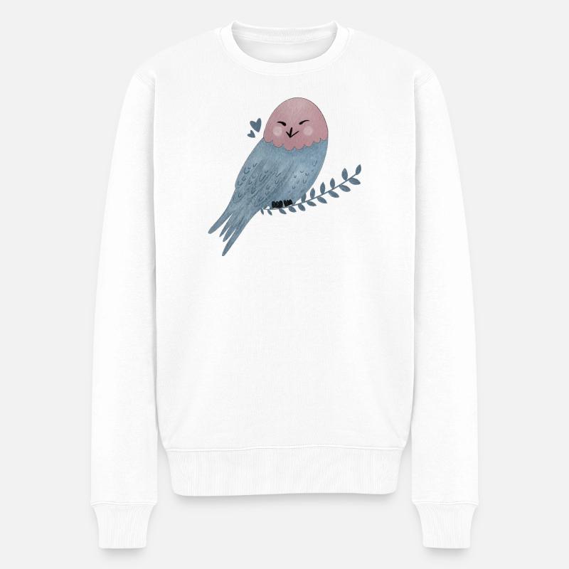 Illustration du harfang des neiges - Pull Premium bio Homme - blanc