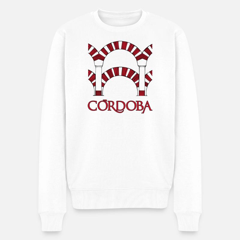 Córdoba 1 - Männer Premium Bio Pullover - Weiß