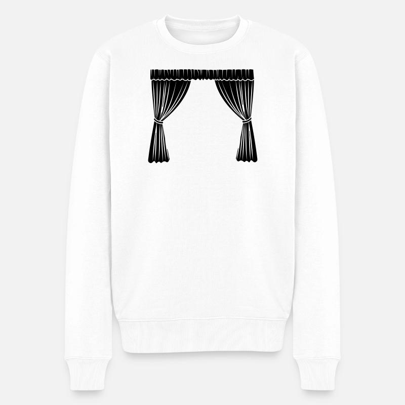 Logo des rideaux - Pull Premium bio Homme - blanc