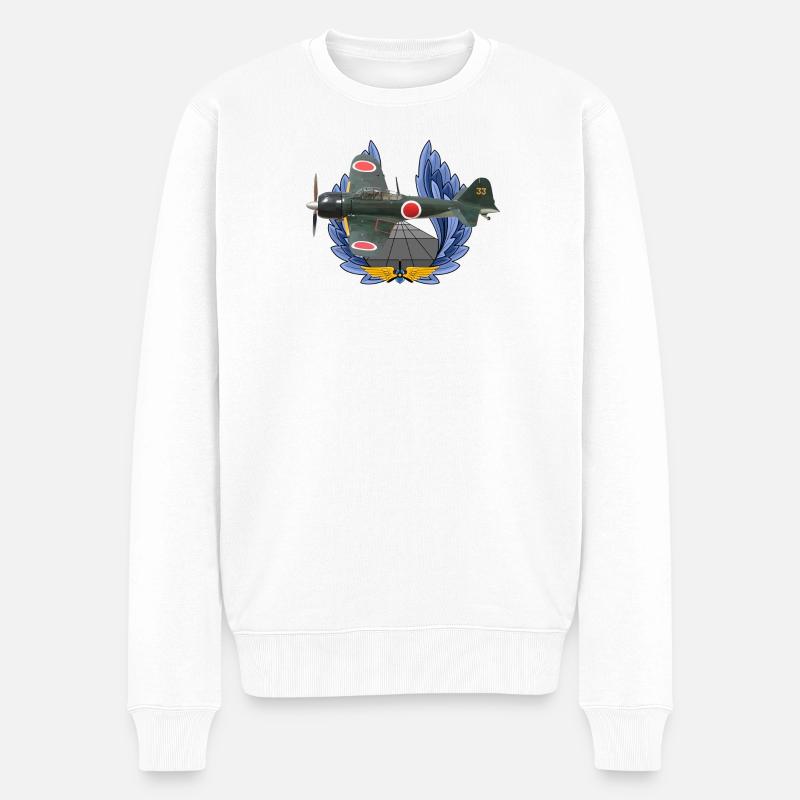 A6M Zéro - Pull Premium bio Homme - blanc