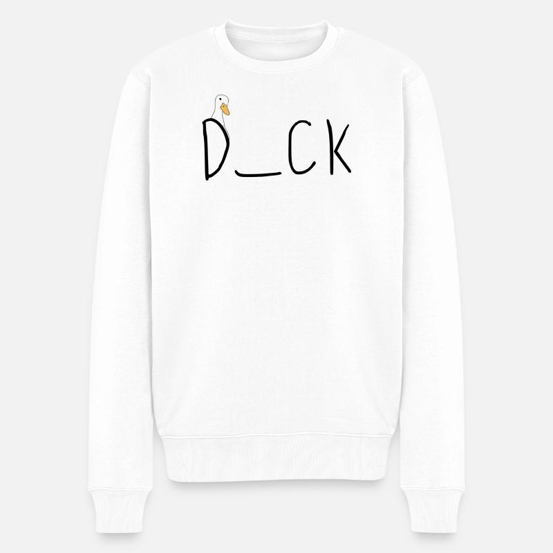 Duck Quiz - Männer Premium Bio Pullover - Weiß