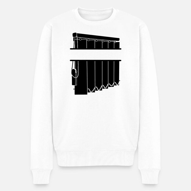 Couvre-fenêtres à lattes 4 - Pull Premium bio Homme - blanc