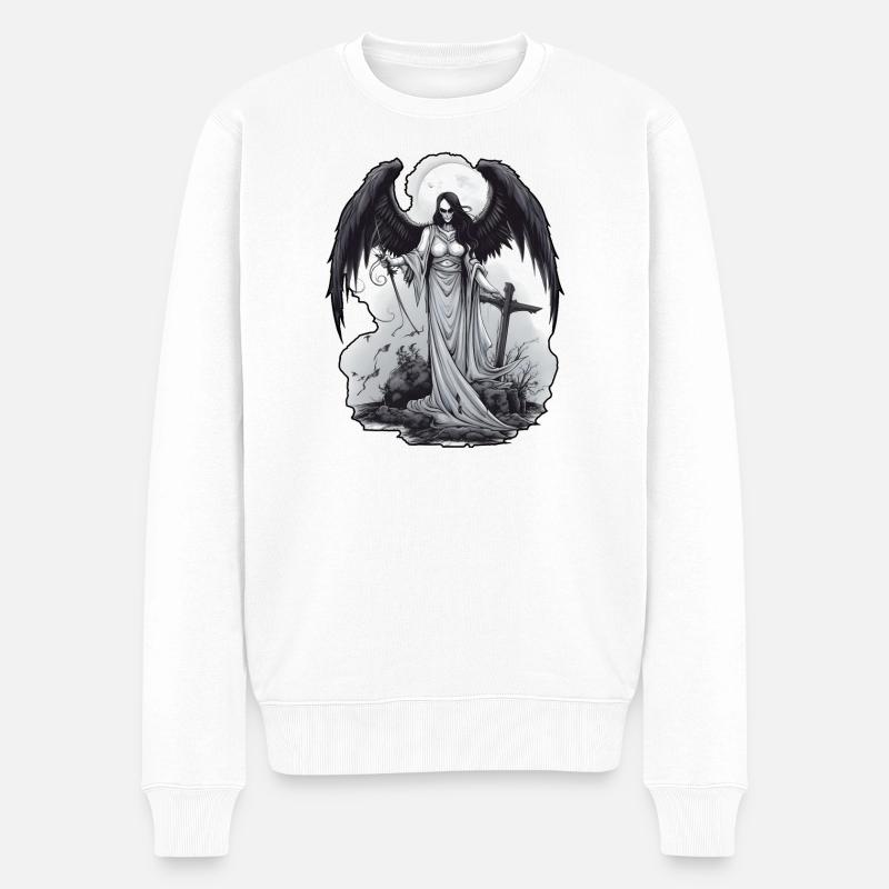 Ange noir - Pull Premium bio Homme - blanc