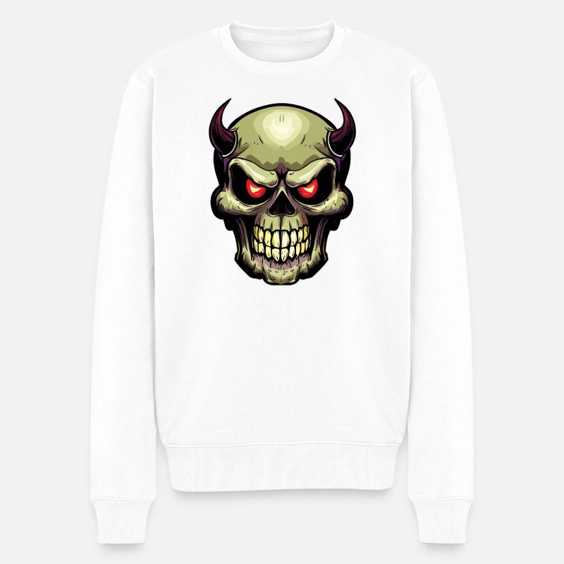 Crâne - Pull Premium bio Homme - blanc