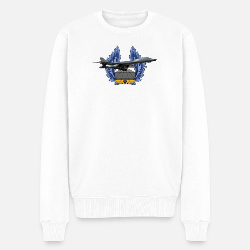 B-1B Lancer - Pull Premium bio Homme - blanc