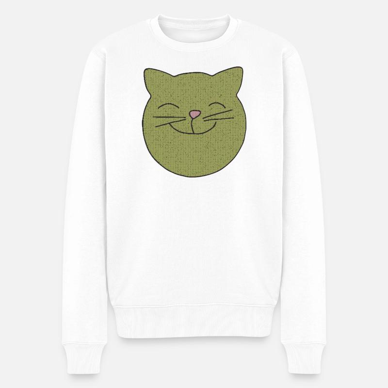 Rires de chat - Pull Premium bio Homme - blanc