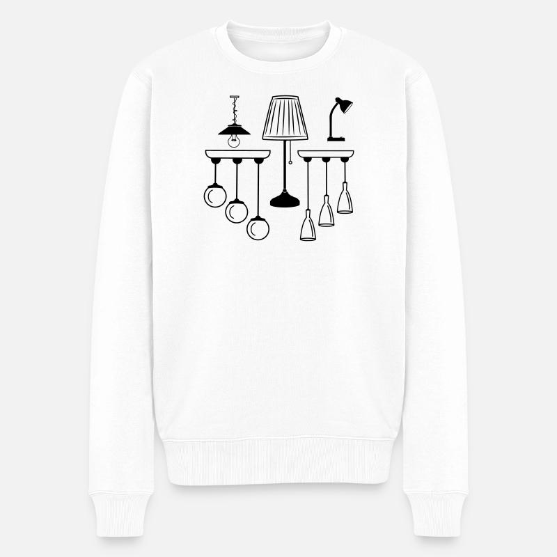 Collection de lampes et d’éclairage - Pull Premium bio Homme - blanc