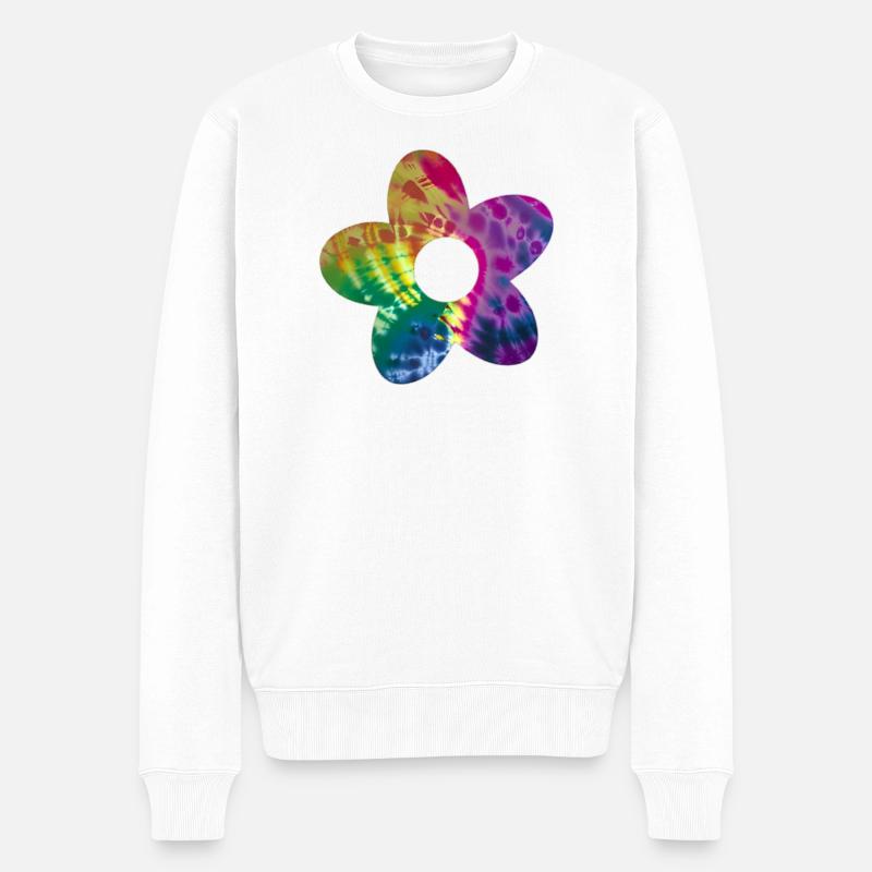 Fleur de Batik - Pull Premium bio Homme - blanc