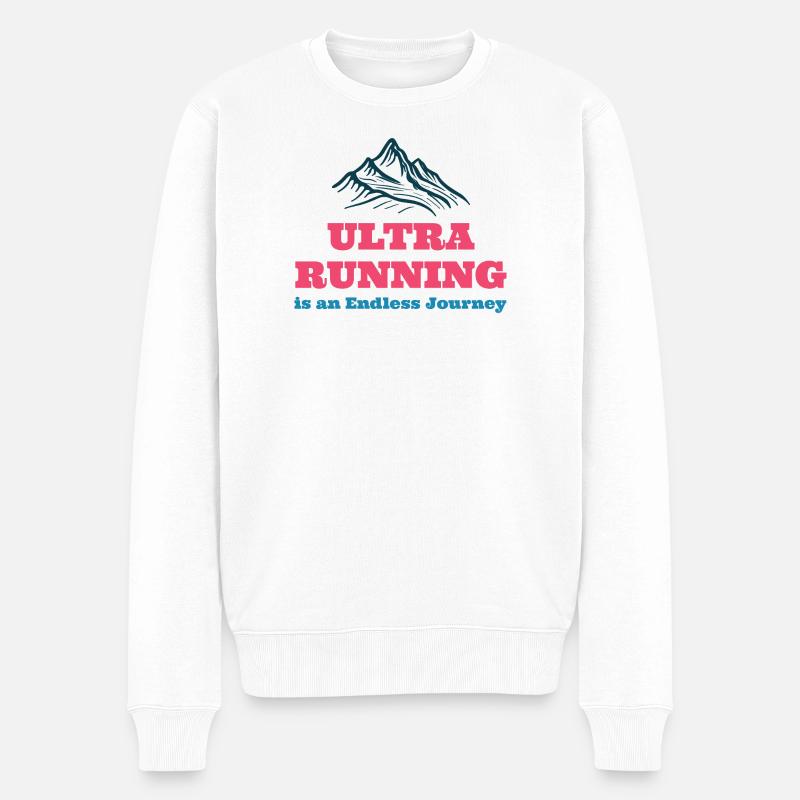 Ultra Running est un Endless Journe - Pull Premium bio Homme - blanc