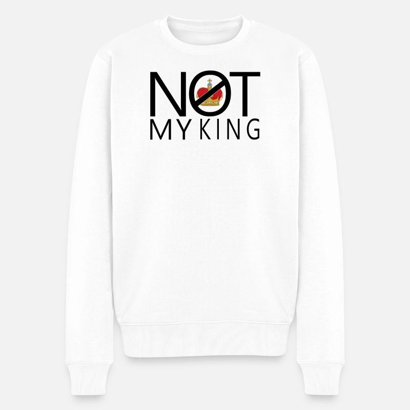 Pas mon roi - Pull Premium bio Homme - blanc