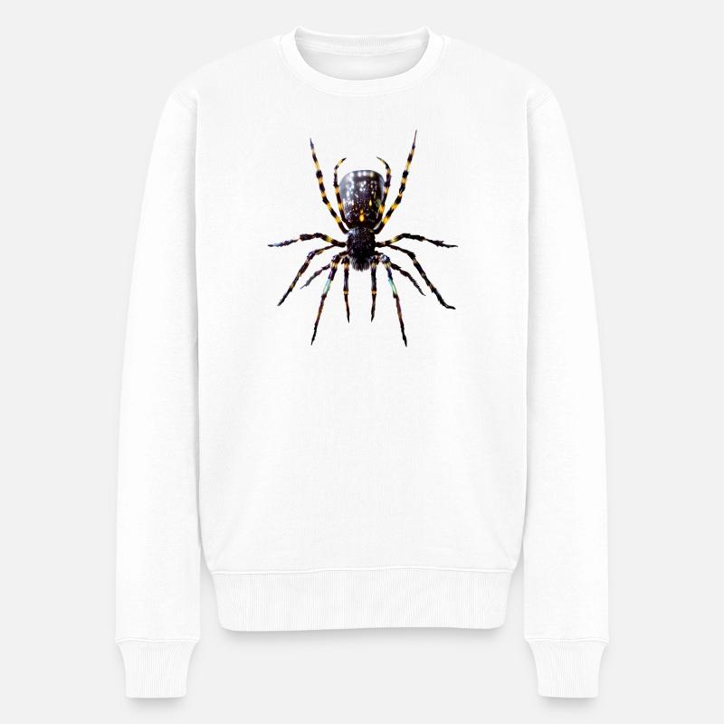 Vogelspinne Spinne Rotknie-Vogelspinne - Männer Premium Bio Pullover - Weiß