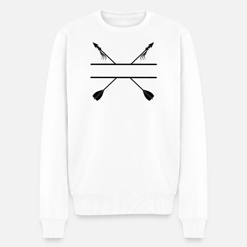 Tir à l’arc Viking arrows - Pull Premium bio Homme - blanc