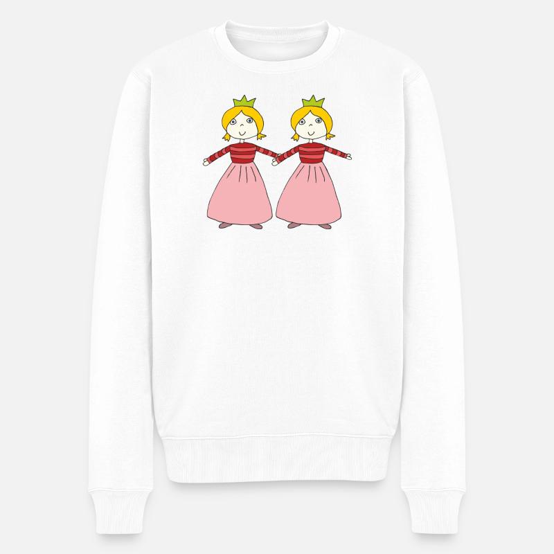 Petite princesse double - Pull Premium bio Homme - blanc