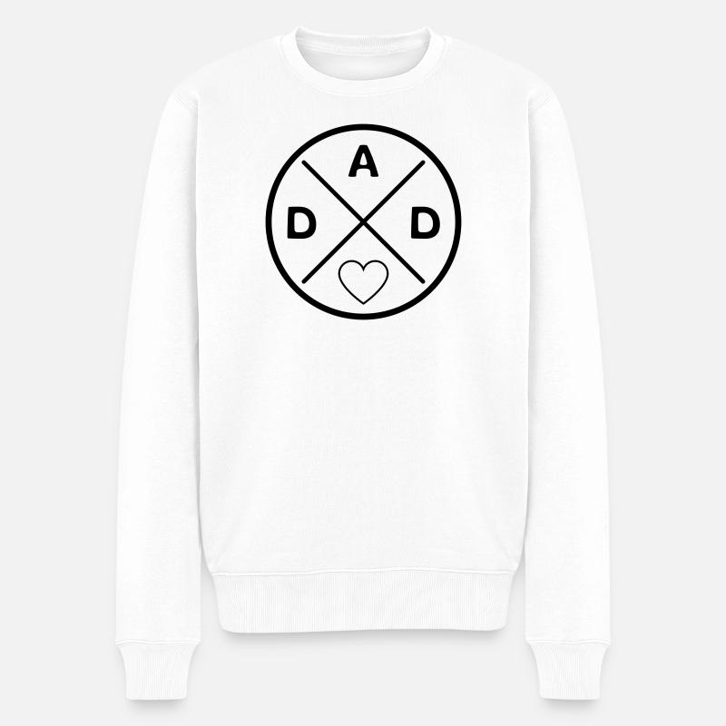 Best Dad - Männer Premium Bio Pullover - Weiß