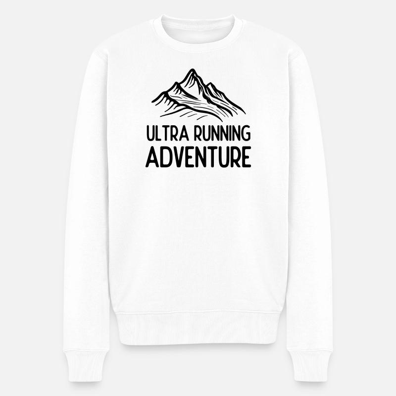 Ultra Running Advrenture - Männer Premium Bio Pullover - Weiß