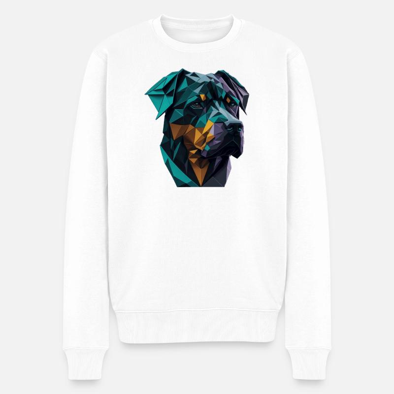 Rottweiler - Pull Premium bio Homme - blanc