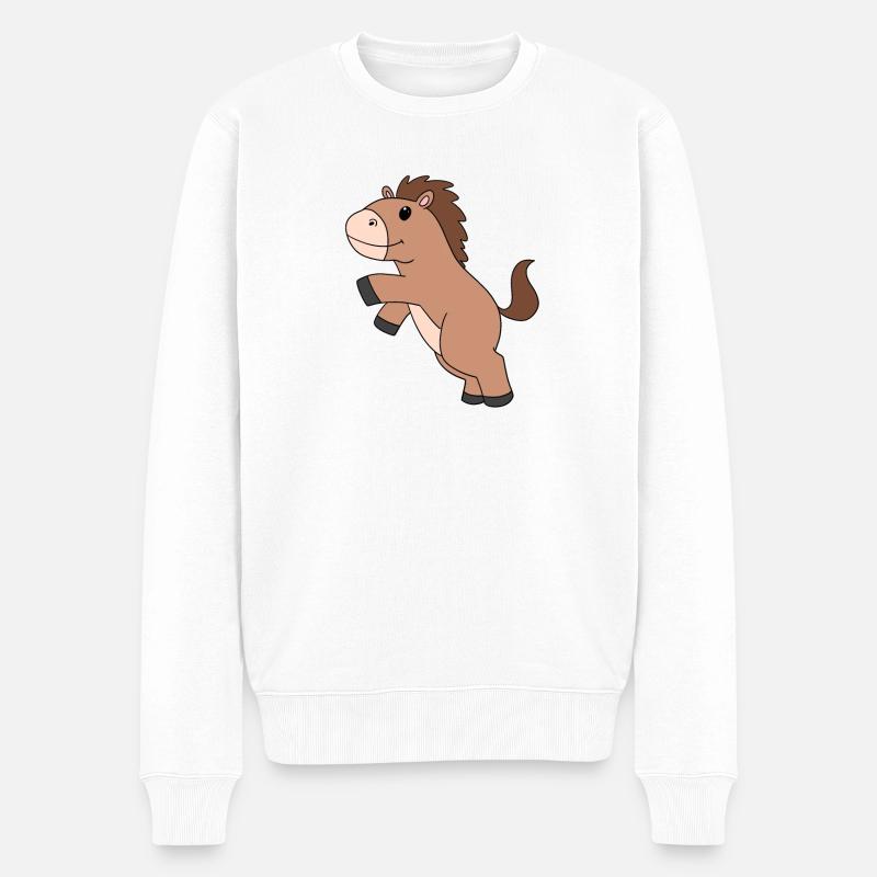 Cheval mignon - Pull Premium bio Homme - blanc